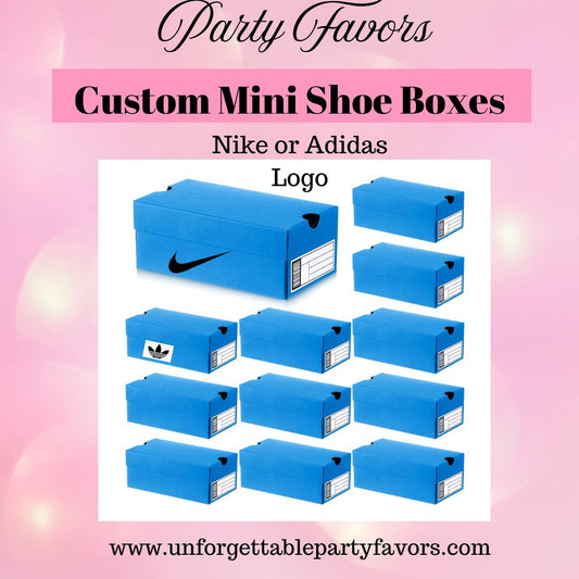 Mini Shoe Box Party Favors